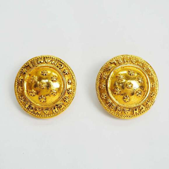 CHANEL Authentic Gold Earrings